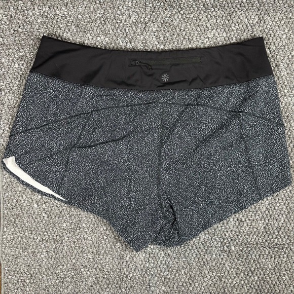 Athleta Pants - Athleta Run With It 3in Lined Running Shorts Women L Black White